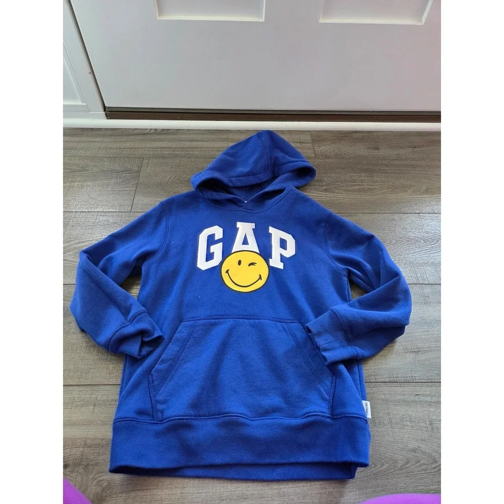 Gap kids smiley world hooded‎ Sweatshirt 6-7